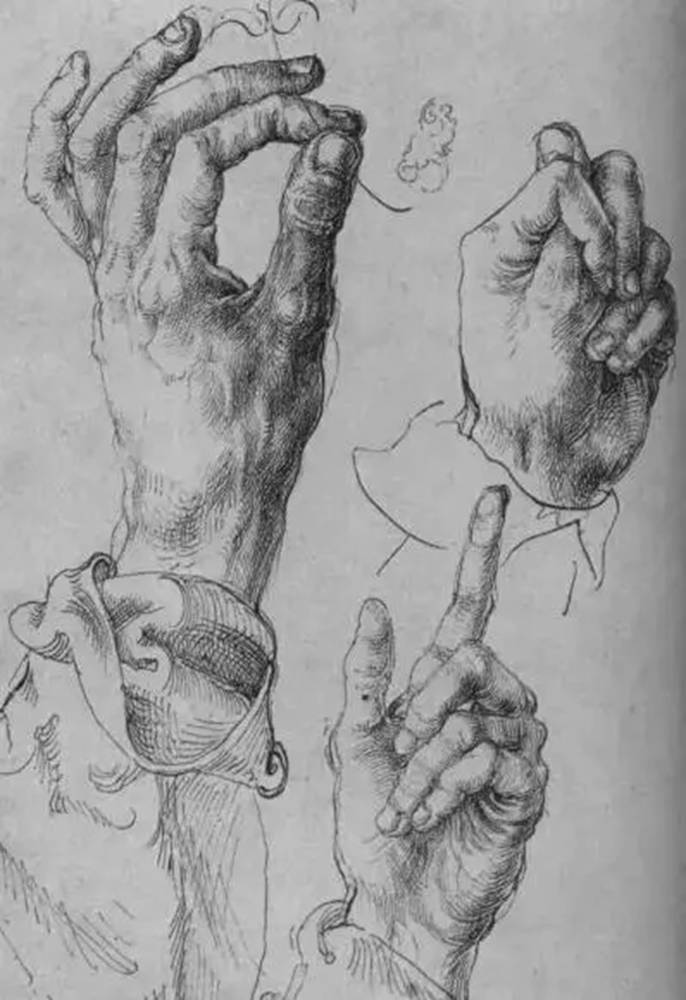 廣州畫室排名前五畫室給你整理了100幅手部刻畫作品拿去臨摹,64