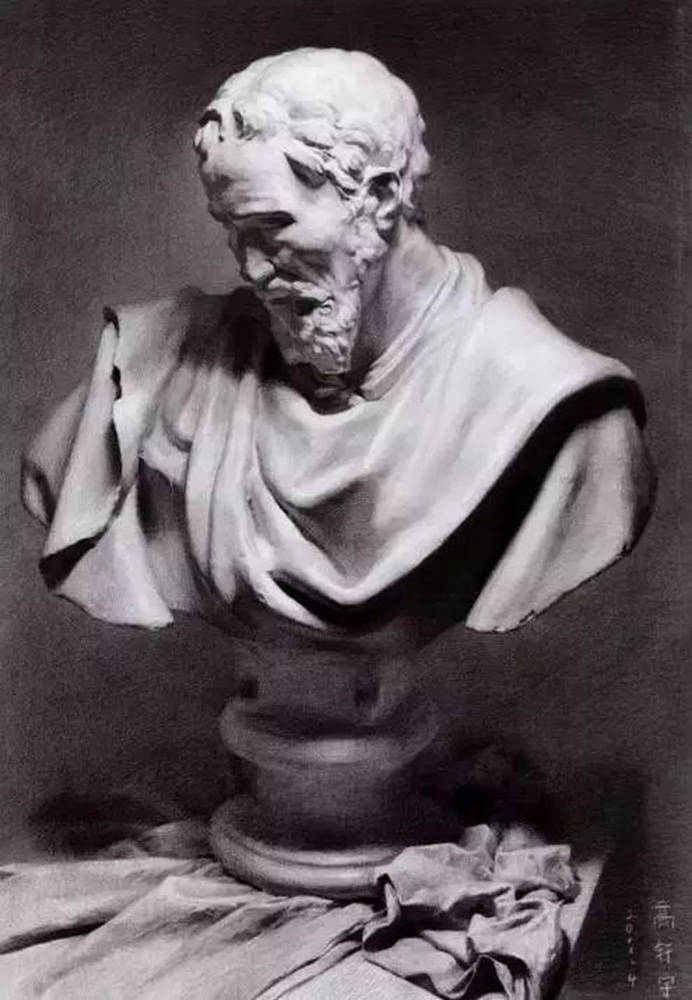 素描作品不會深入？廣州畫室排名前五畫室帶你看央美作品怎么畫,31