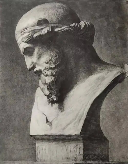 在不同視角和光線下素描石膏頭像會有什么樣的變化 ?3