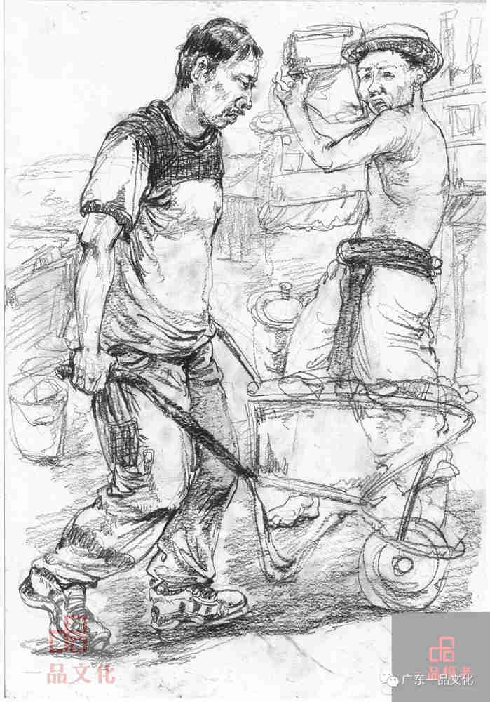 今天廣州十大畫室老師送你近兩年廣東模考速寫高分卷,86