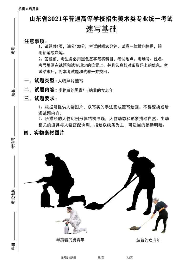 21屆山東美術二模高分卷，廣州美術高考畫室覺得是神仙打架,50