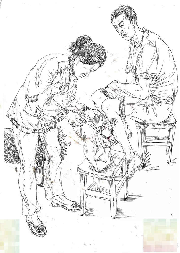 今天廣州十大畫室老師送你近兩年廣東模考速寫高分卷,37