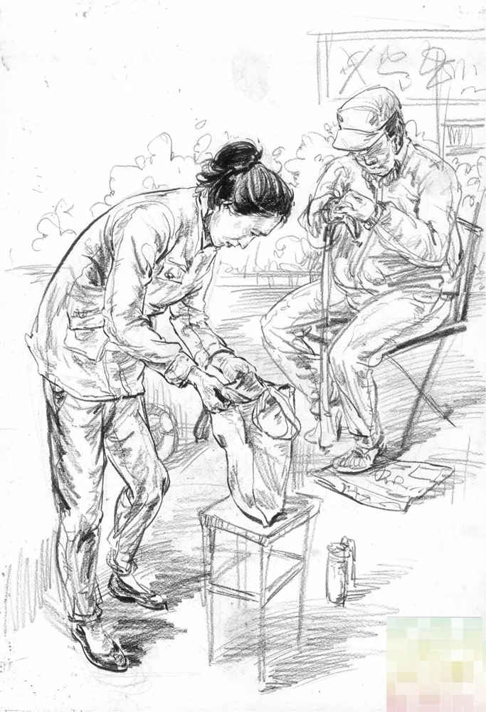 今天廣州十大畫室老師送你近兩年廣東模考速寫高分卷,30