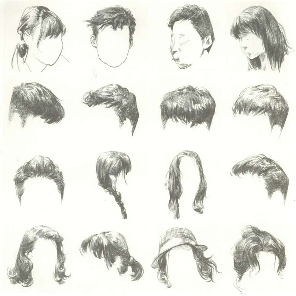 廣州畫室排名前五畫室干貨丨速寫頭發(fā)如何畫,這份步驟大概最完整,05