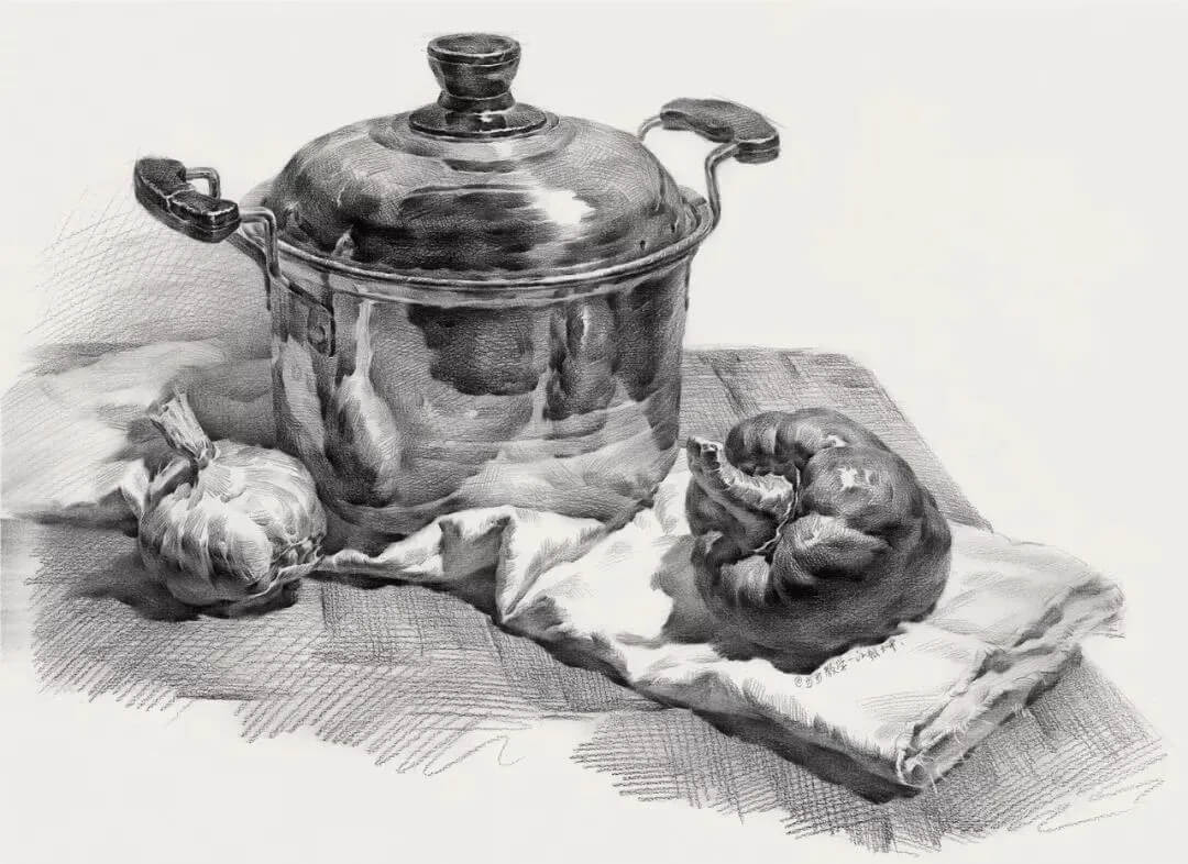 如何快速掌握素描金屬質(zhì)感?掌握方法很重要10