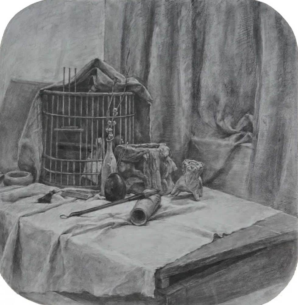 廣州畫室排名前三畫室整理:18年西安美術學院素描留校作品,18