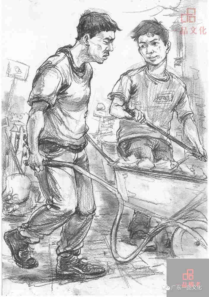 今天廣州十大畫室老師送你近兩年廣東模考速寫高分卷,88