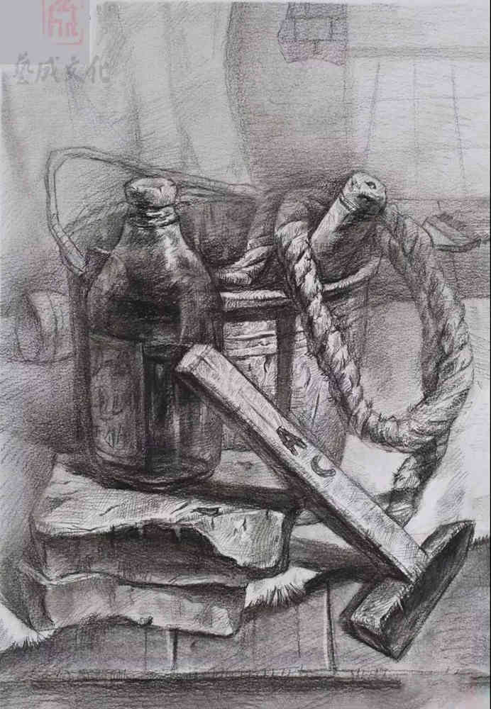 廣東模擬考/2020屆藝成一模高分卷欣賞（速寫、素描、色彩）,45