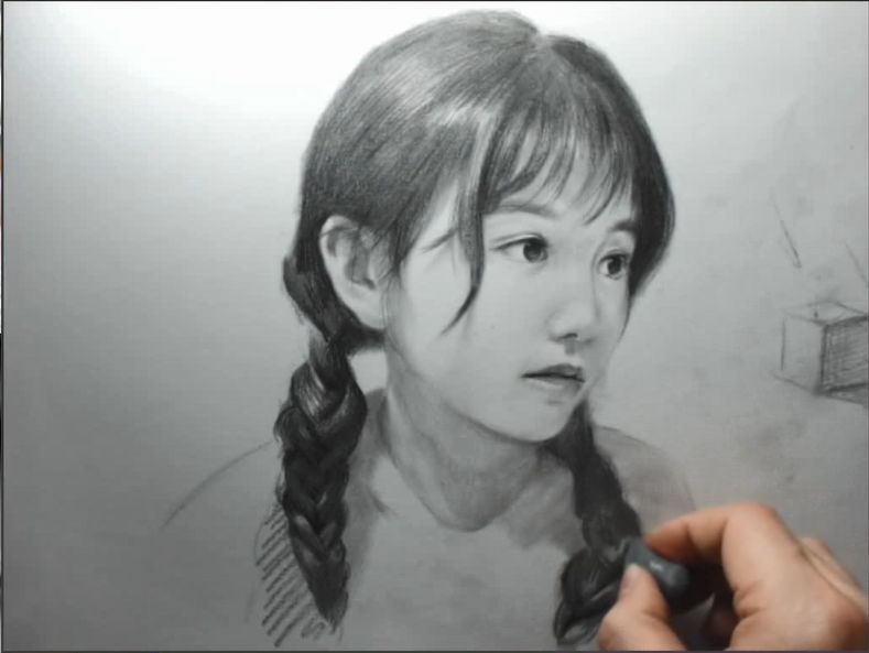 廣州畫室排名前三畫室的素描教程 | 教你畫一幅素描小美女,01
