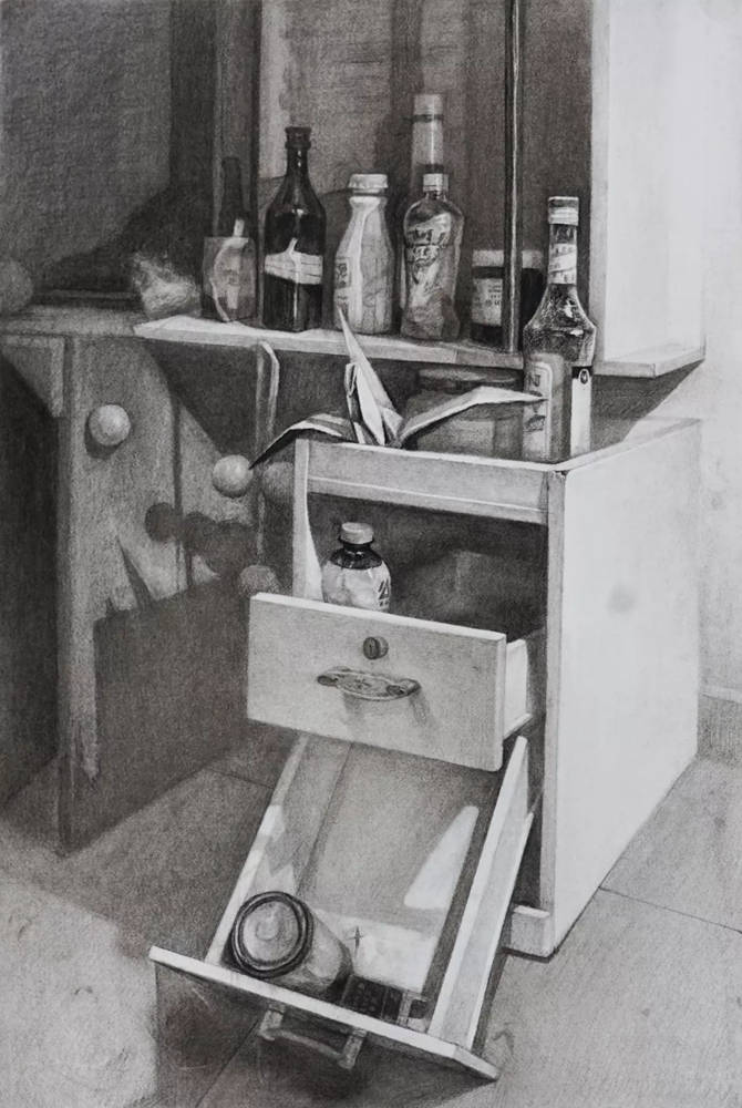 廣州畫室排名前三畫室整理:18年西安美術學院素描留校作品,17