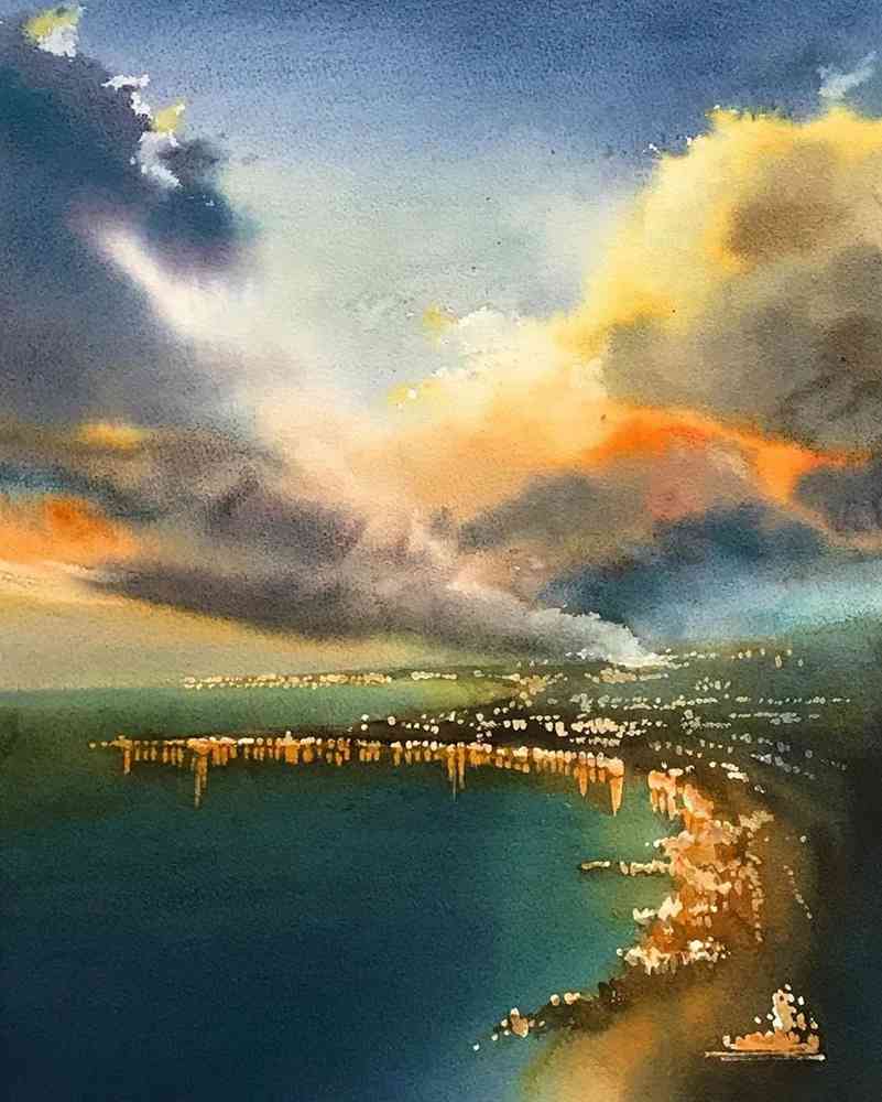 這些水彩作品用色用筆都是實力擔當,廣州十大畫室都在拿來臨摹,18