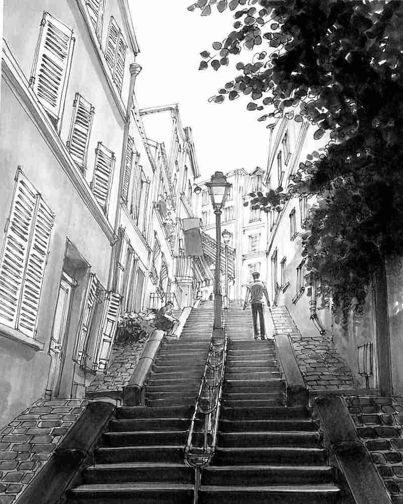 廣州藝考畫室美術知識：透視+細節+線條=完美畫面,17