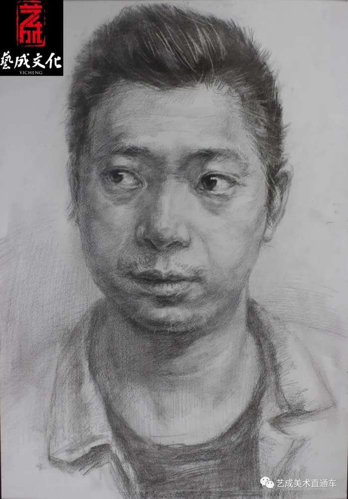 廣州美術(shù)高考班帶大家看看2021屆廣東藝成二模素描高分卷,34