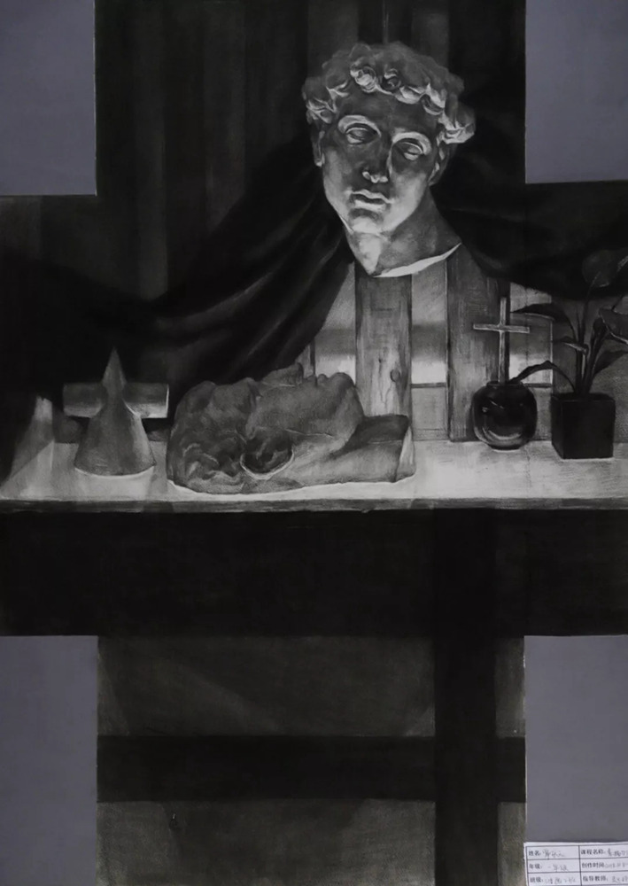 廣州畫室排名前三畫室整理:18年西安美術學院素描留校作品,22