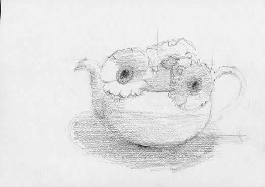 廣州畫(huà)室排名前三畫(huà)室干貨丨如何體現(xiàn)陶壺與花卉的質(zhì)感,05