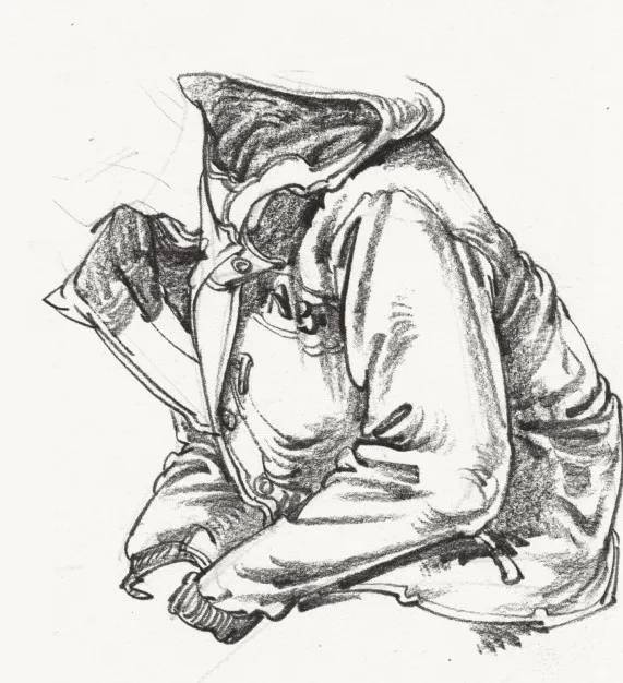 看完廣州美術高考班整理的這篇,就不會再說你不會畫速寫衣褶了,06