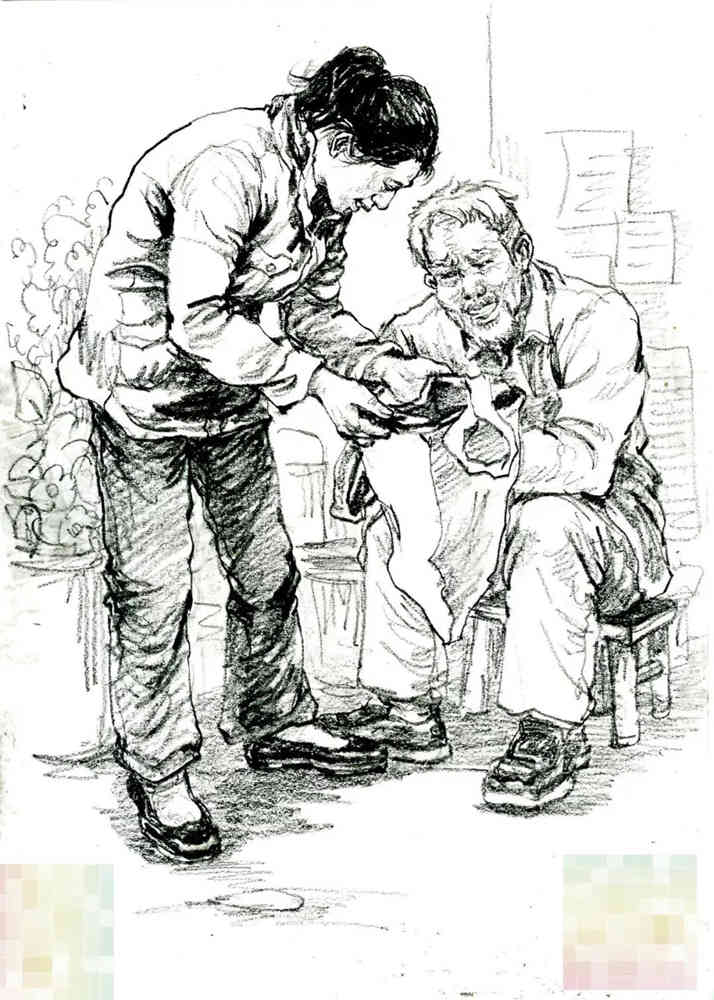 今天廣州十大畫室老師送你近兩年廣東模考速寫高分卷,25