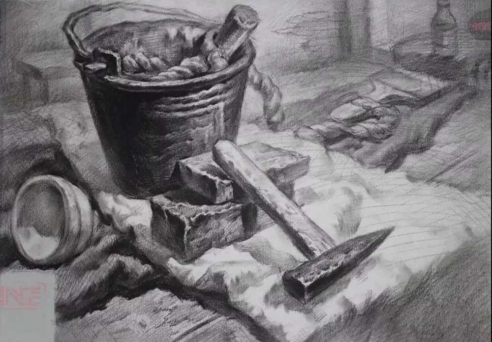 廣東模擬考/2020屆藝成一模高分卷欣賞（速寫、素描、色彩）,38