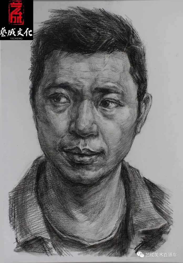 廣州美術(shù)高考班帶大家看看2021屆廣東藝成二模素描高分卷,38