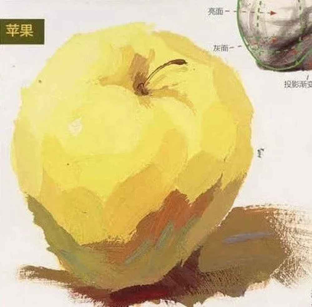 全網(wǎng)最全面的 “蘋果” 色彩靜物廣州藝考畫室教程！,12