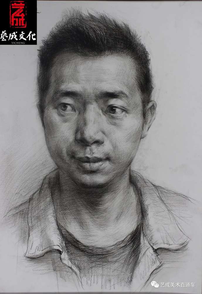 廣州美術(shù)高考班帶大家看看2021屆廣東藝成二模素描高分卷,18