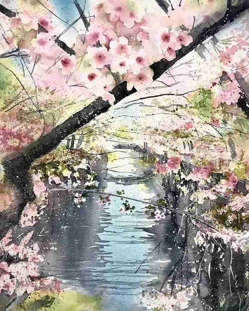 這些水彩作品用色用筆都是實力擔當,廣州十大畫室都在拿來臨摹,26