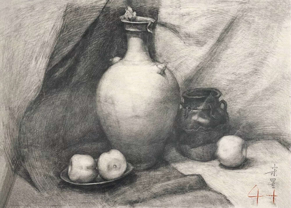 廣州前十畫(huà)室?guī)憧纯茨阊朊览纤孛瑁癸@素描的本質(zhì)?,23