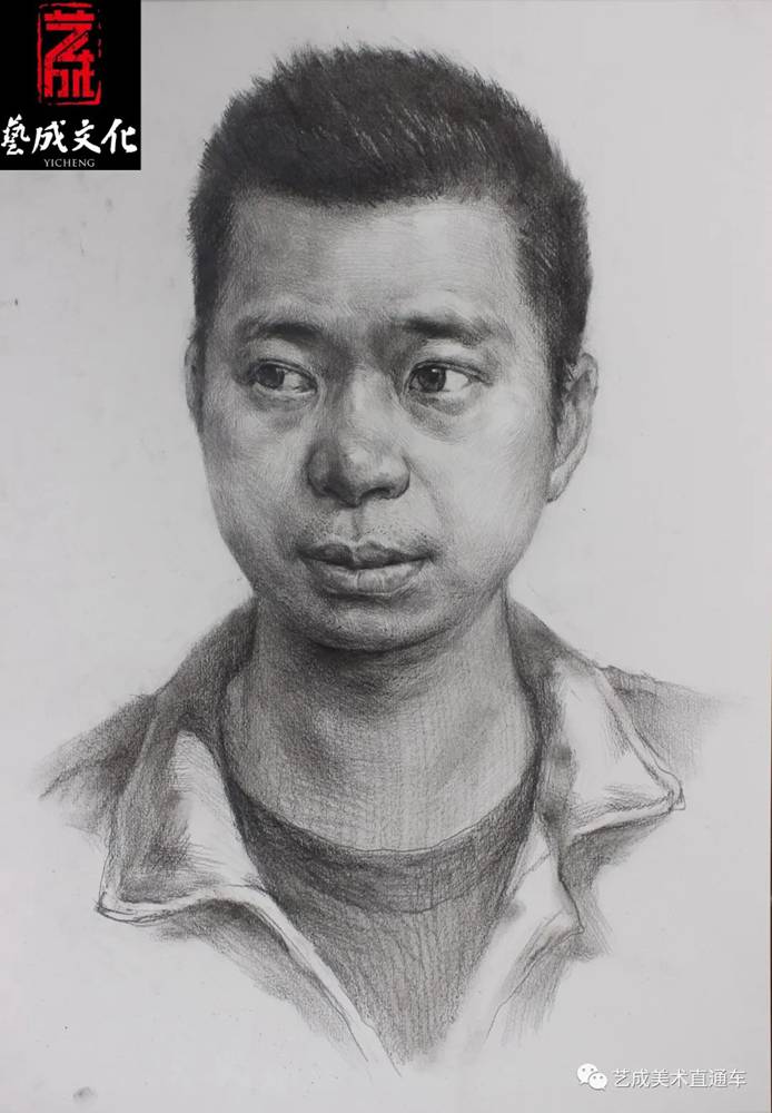 廣州美術(shù)高考班帶大家看看2021屆廣東藝成二模素描高分卷,46